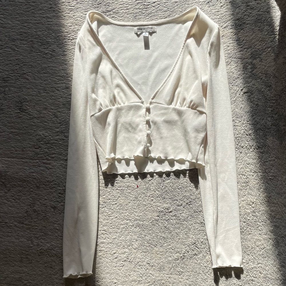 Uo Ruby Button-Up Cropped Top - Like New - image 7